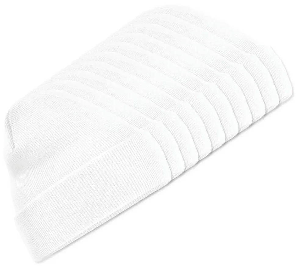 Pack de 10 Beechfield BF045 - Bonnet Hiver Unisexe avec Rabat Confortable