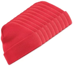 Pack de 10 Beechfield BF045 - Bonnet Hiver Unisexe avec Rabat Confortable