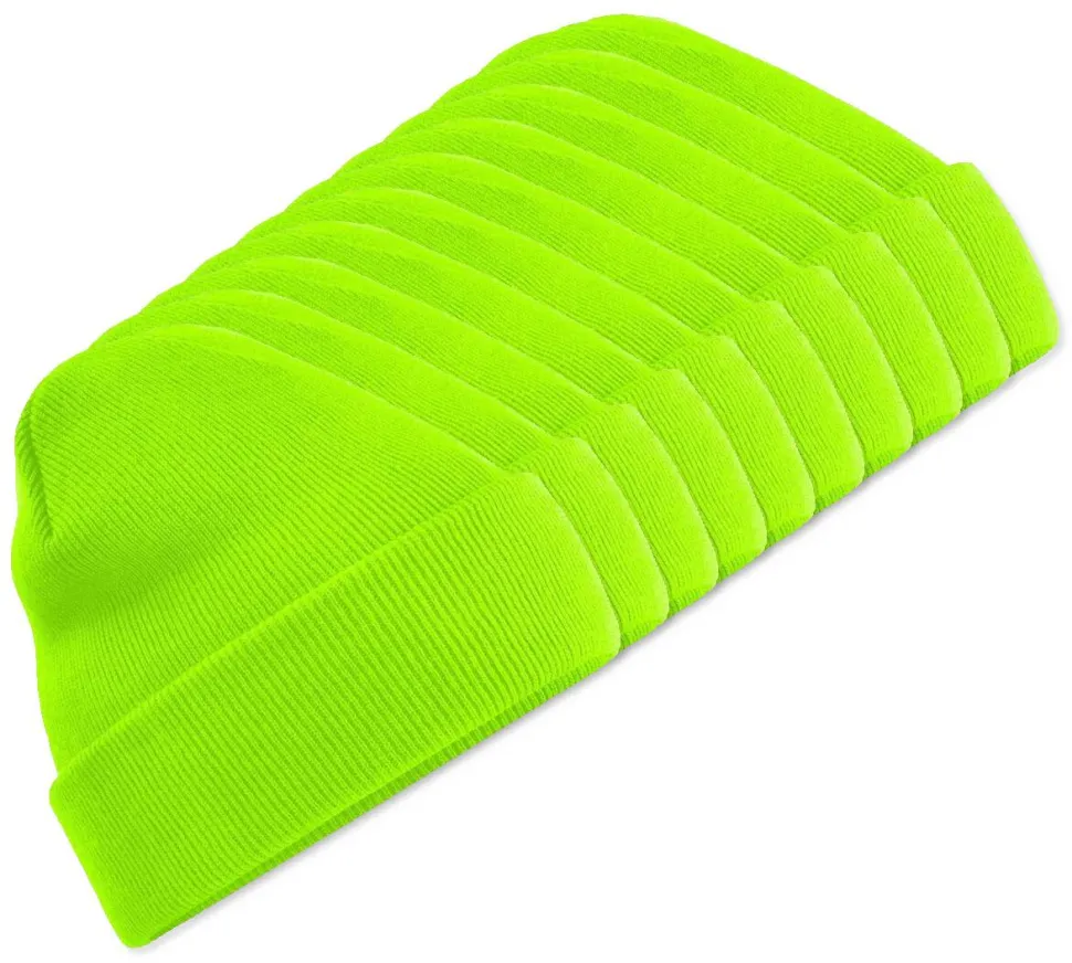 Pack de 10 Beechfield BF045 - Bonnet Hiver Unisexe avec Rabat Confortable