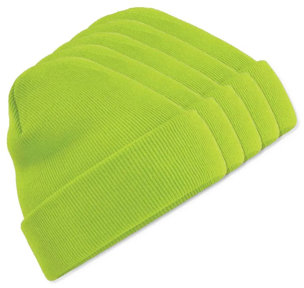 Pack de 5 Beechfield BF045 - Bonnet Hiver Unisexe avec Rabat Confortable