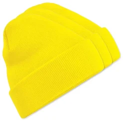 Pack de 3 Beechfield BF045 - Bonnet Hiver Unisexe avec Rabat Confortable