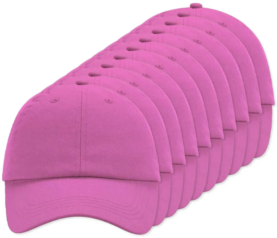 Pack de 144 Beechfield BF653 - Casquette Sportive 6 Panneaux en Coton Chino