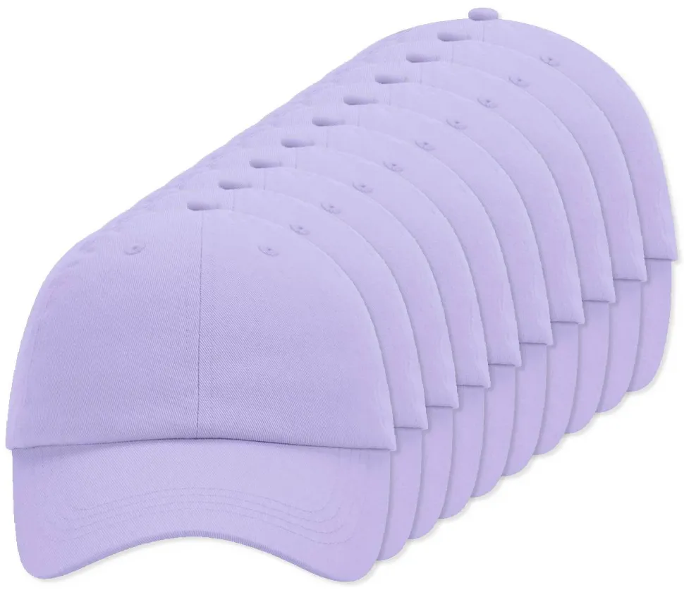 Pack de 144 Beechfield BF653 - Casquette Sportive 6 Panneaux en Coton Chino