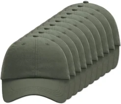 Pack de 144 Beechfield BF653 - Casquette Sportive 6 Panneaux en Coton Chino