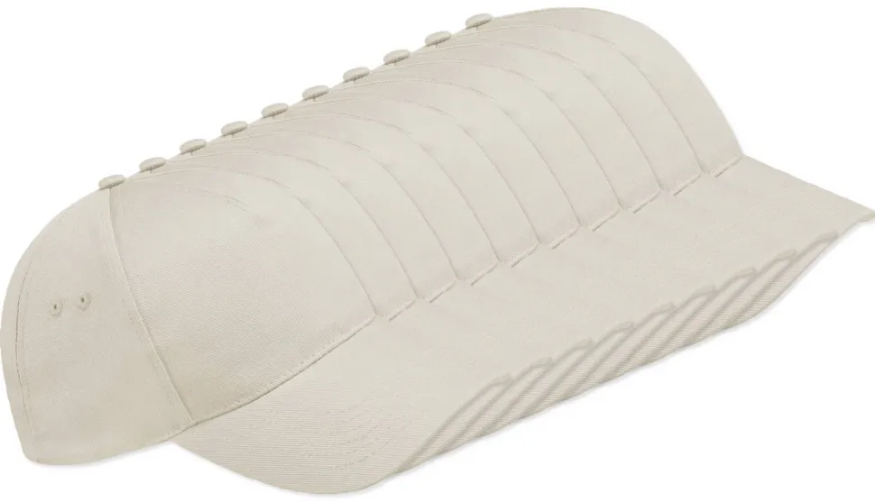 Pack de 192 Beechfield BF015 - Casquette 5 Panneaux 100% Coton