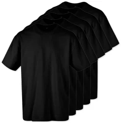 Pack de 5 Build Your Brand BY102 - T-shirt Oversize Confort Classique Homme