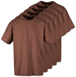 Pack de 5 Build Your Brand BY102 - T-shirt Oversize Confort Classique Homme