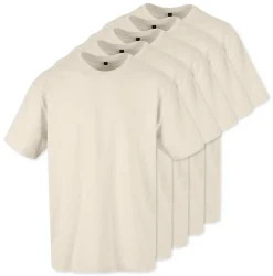 Pack de 5 Build Your Brand BY102 - T-shirt Oversize Confort Classique Homme