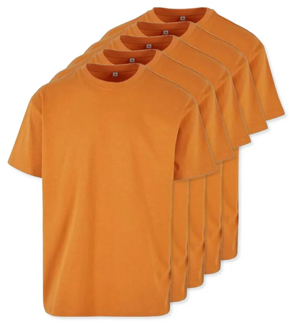 Pack de 5 Build Your Brand BY102 - T-shirt Oversize Confort Classique Homme
