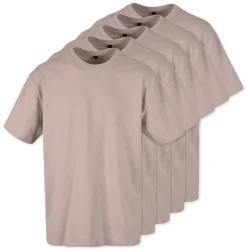 Pack de 5 Build Your Brand BY102 - T-shirt Oversize Confort Classique Homme