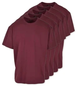 Pack de 5 Build Your Brand BY102 - T-shirt Oversize Confort Classique Homme