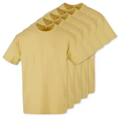 Pack de 5 Build Your Brand BY102 - T-shirt Oversize Confort Classique Homme