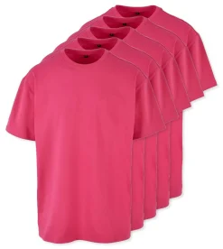 Pack de 5 Build Your Brand BY102 - T-shirt Oversize Confort Classique Homme