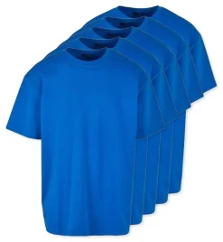 Pack de 5 Build Your Brand BY102 - T-shirt Oversize Confort Classique Homme