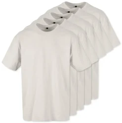 Pack de 5 Build Your Brand BY102 - T-shirt Oversize Confort Classique Homme