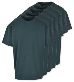 Pack de 5 Build Your Brand BY102 - T-shirt Oversize Confort Classique Homme