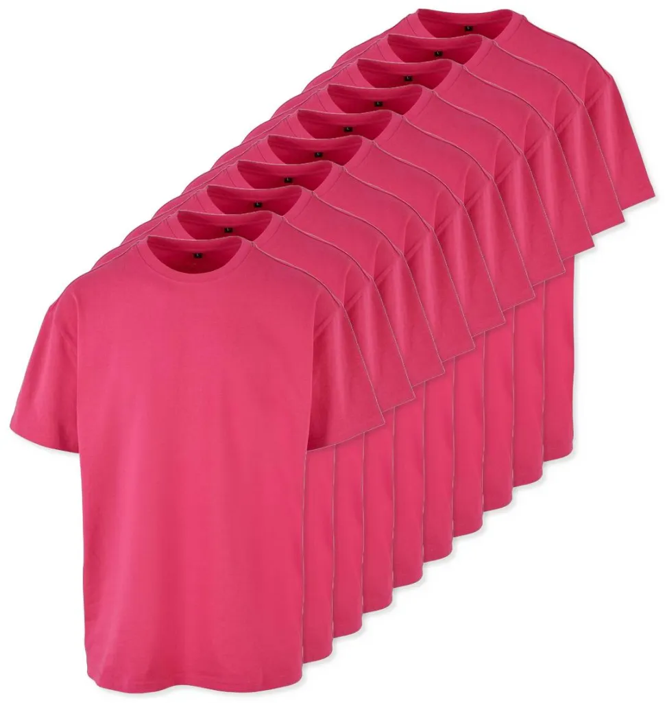 Pack de 10 Build Your Brand BY102 - T-shirt Oversize Confort Classique Homme