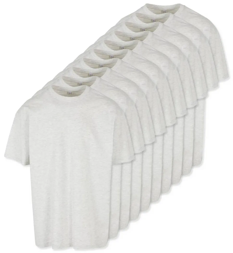 Pack de 10 Build Your Brand BY102 - T-shirt Oversize Confort Classique Homme