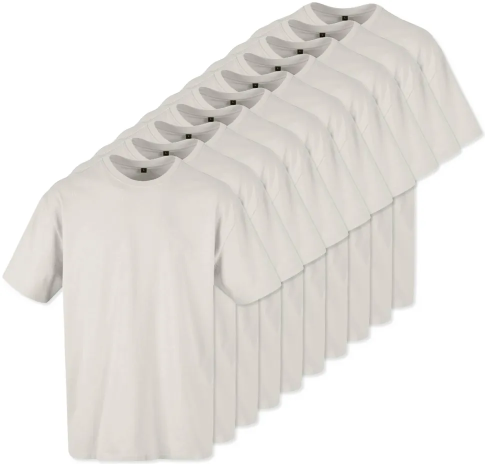 Pack de 10 Build Your Brand BY102 - T-shirt Oversize Confort Classique Homme