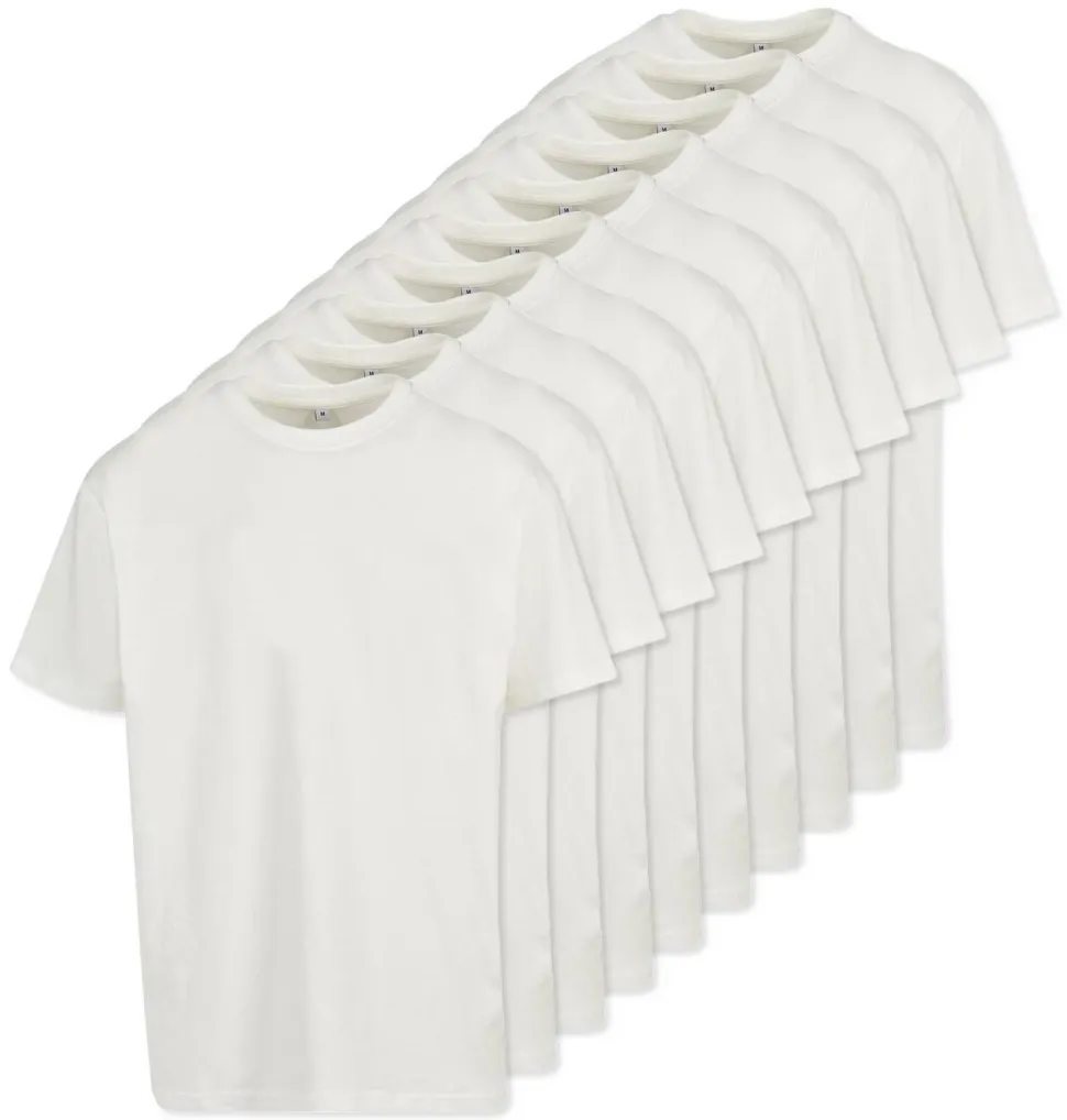 Pack de 10 Build Your Brand BY102 - T-shirt Oversize Confort Classique Homme