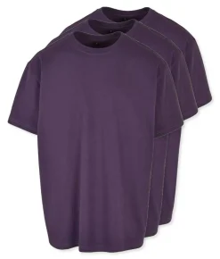 Pack de 3 Build Your Brand BY102 - T-shirt Oversize Confort Classique Homme