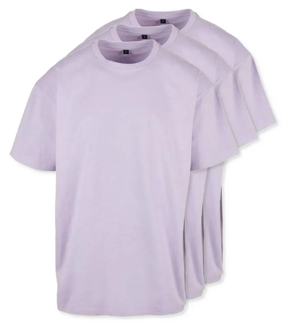 Pack de 3 Build Your Brand BY102 - T-shirt Oversize Confort Classique Homme