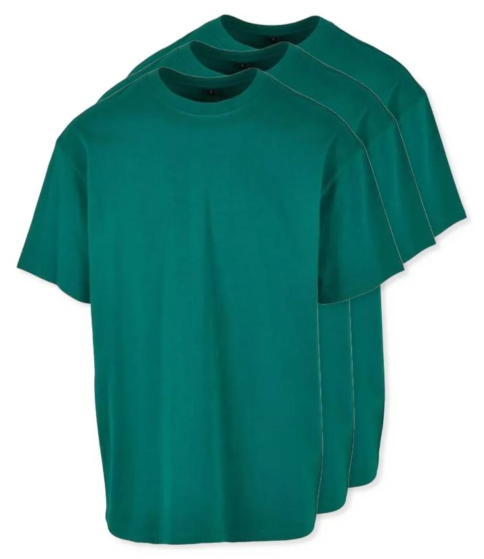 Pack de 3 Build Your Brand BY102 - T-shirt Oversize Confort Classique Homme