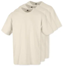 Pack de 3 Build Your Brand BY102 - T-shirt Oversize Confort Classique Homme