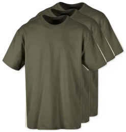 Pack de 3 Build Your Brand BY102 - T-shirt Oversize Confort Classique Homme