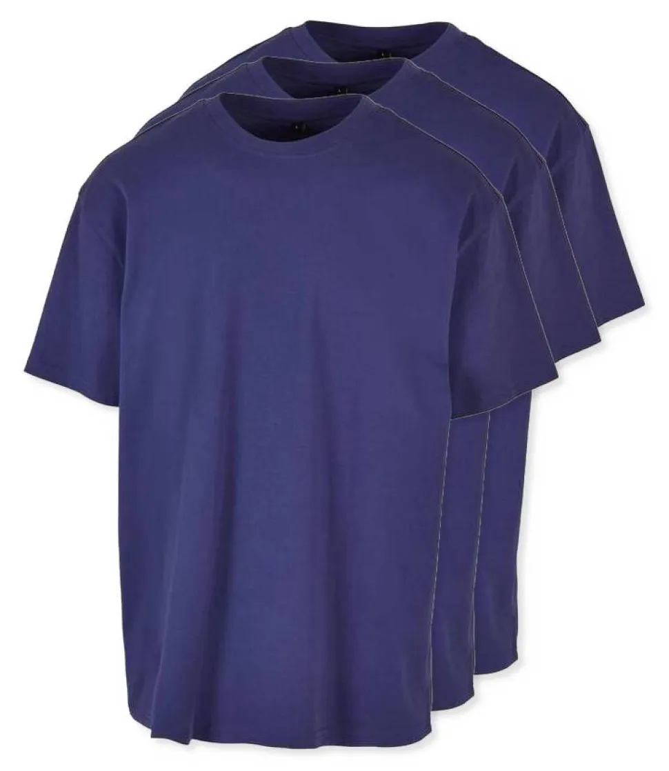 Pack de 3 Build Your Brand BY102 - T-shirt Oversize Confort Classique Homme
