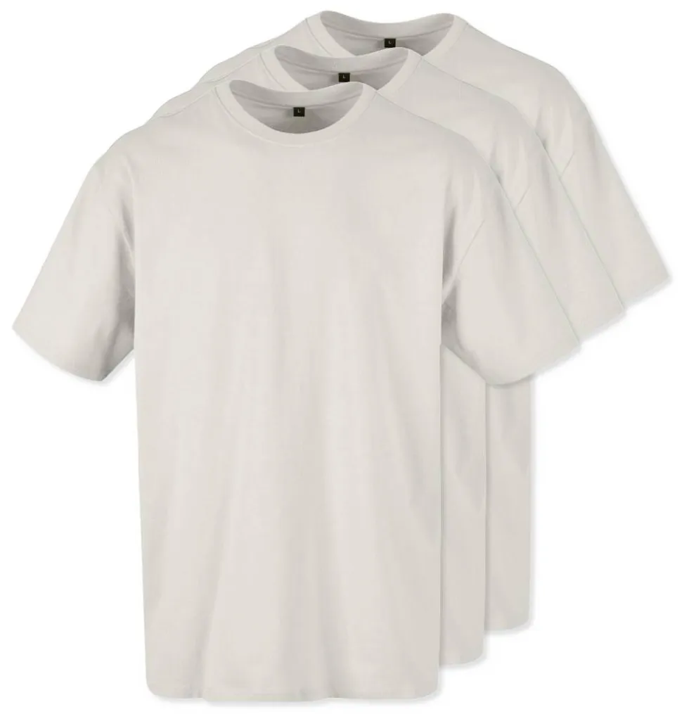 Pack de 3 Build Your Brand BY102 - T-shirt Oversize Confort Classique Homme