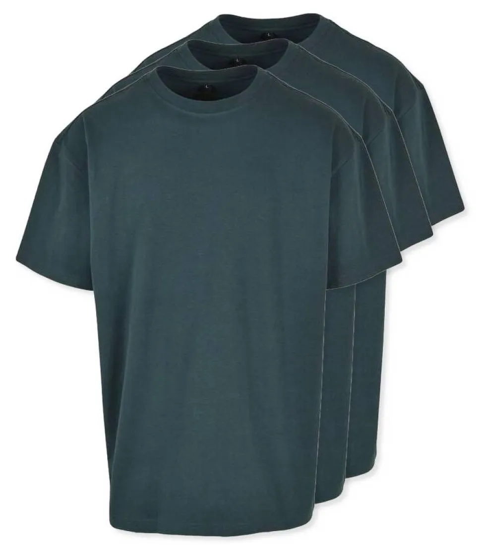 Pack de 3 Build Your Brand BY102 - T-shirt Oversize Confort Classique Homme