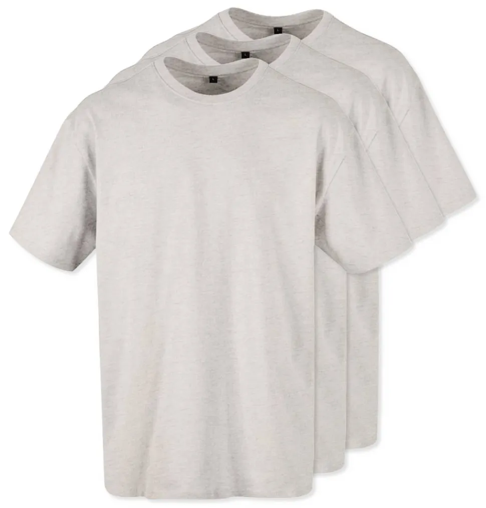 Pack de 3 Build Your Brand BY102 - T-shirt Oversize Confort Classique Homme
