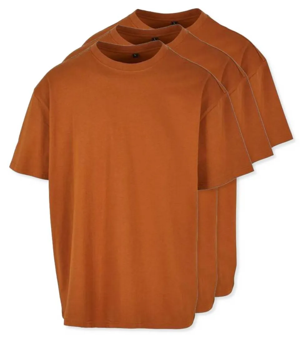 Pack de 3 Build Your Brand BY102 - T-shirt Oversize Confort Classique Homme