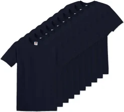 Pack de 100 Fruit of the Loom SC6 - T-Shirt Manches Courtes 100% Coton