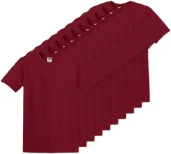 Pack de 100 Fruit of the Loom SC6 - T-Shirt Manches Courtes 100% Coton