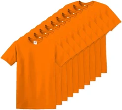 Pack de 100 Fruit of the Loom SC6 - T-Shirt Manches Courtes 100% Coton