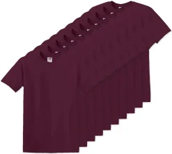 Pack de 100 Fruit of the Loom SC6 - T-Shirt Manches Courtes 100% Coton