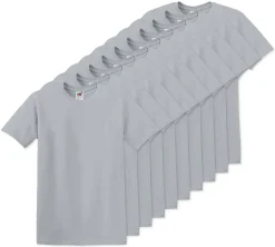 Pack de 100 Fruit of the Loom SC6 - T-Shirt Manches Courtes 100% Coton