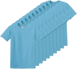 Pack de 100 Fruit of the Loom SC6 - T-Shirt Manches Courtes 100% Coton
