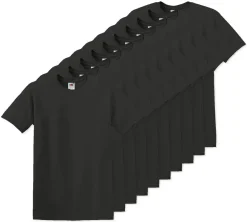 Pack de 100 Fruit of the Loom SC6 - T-Shirt Manches Courtes 100% Coton
