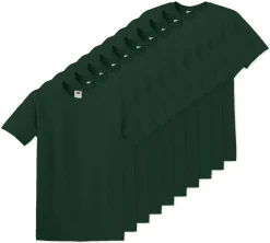 Pack de 10 Fruit of the Loom SC6 - T-Shirt Manches Courtes 100% Coton
