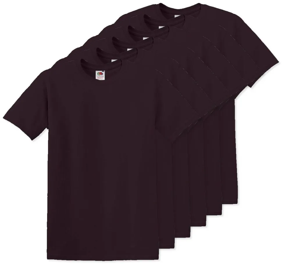 Pack de 60 Fruit of the Loom SC220 - T-Shirt Col Rond Homme