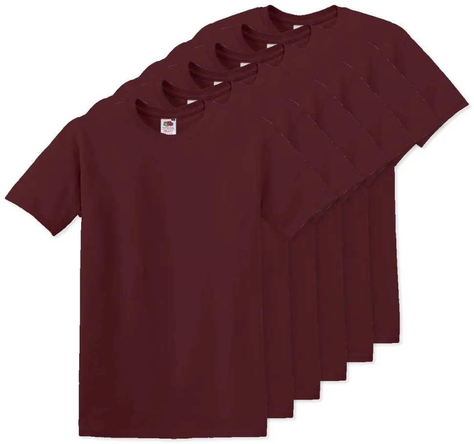 Pack de 60 Fruit of the Loom SC220 - T-Shirt Col Rond Homme
