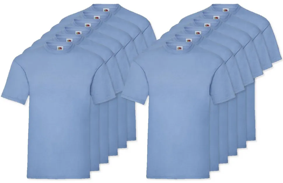 Pack de 12 Fruit of the Loom SC230 - T-Shirt Manches Courtes Homme