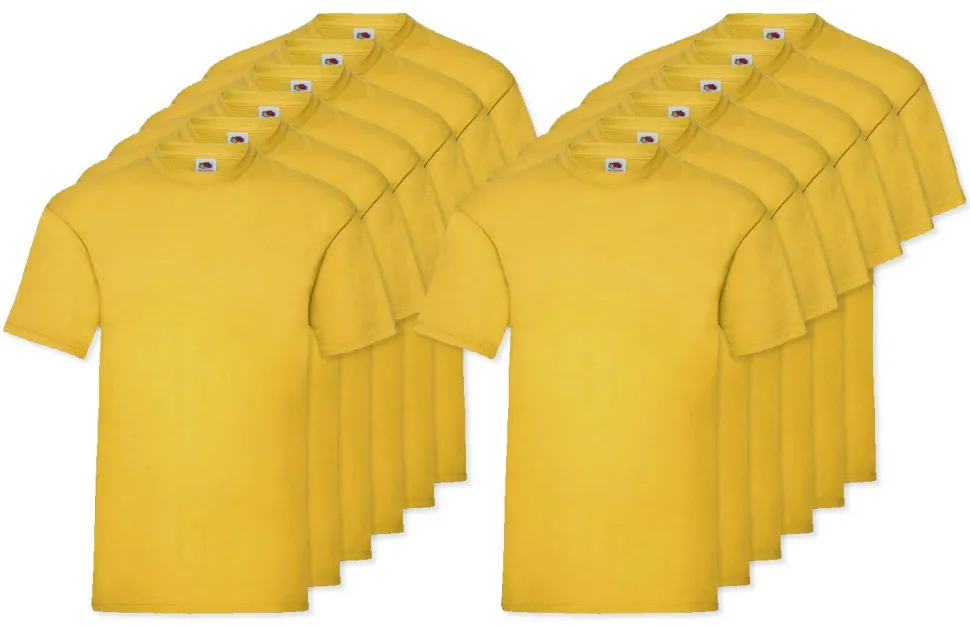 Pack de 12 Fruit of the Loom SC230 - T-Shirt Manches Courtes Homme