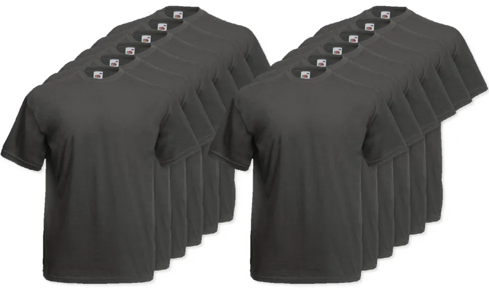 Pack de 12 Fruit of the Loom SC230 - T-Shirt Manches Courtes Homme