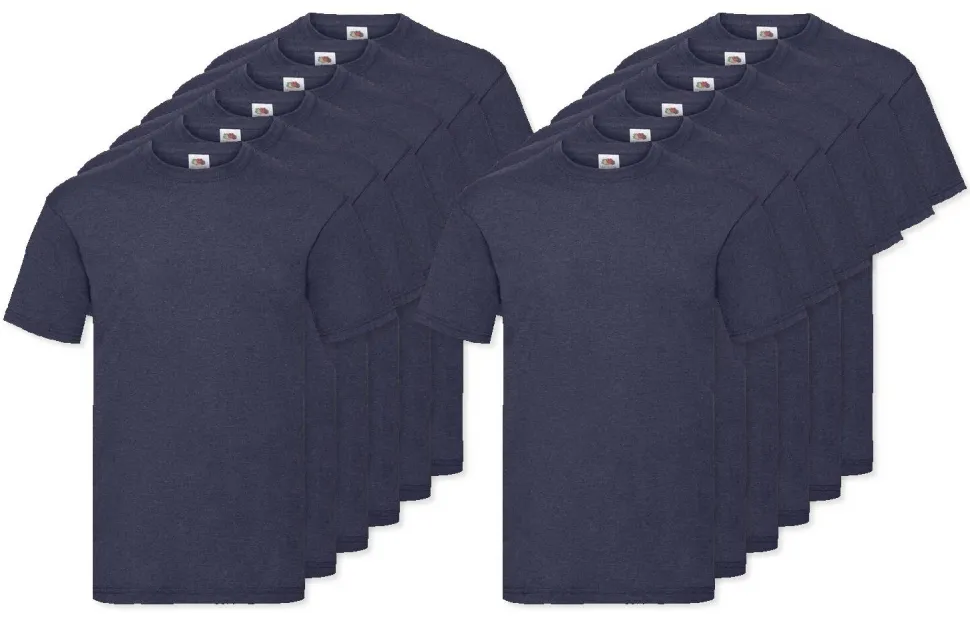 Pack de 12 Fruit of the Loom SC230 - T-Shirt Manches Courtes Homme