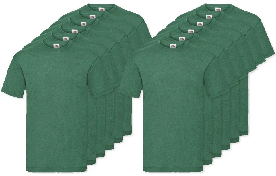 Pack de 12 Fruit of the Loom SC230 - T-Shirt Manches Courtes Homme