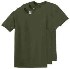 Pack de 3 Fruit of the Loom SC6 - T-Shirt Manches Courtes 100% Coton